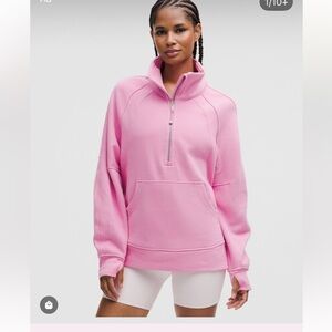 lululemon athletica Pink Half-Zip Sweater